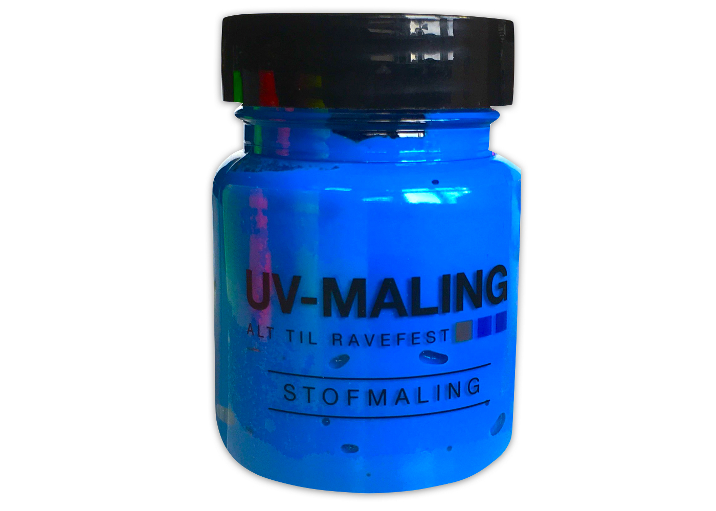 UV-maling blå 50 ml UV-MALING.dk